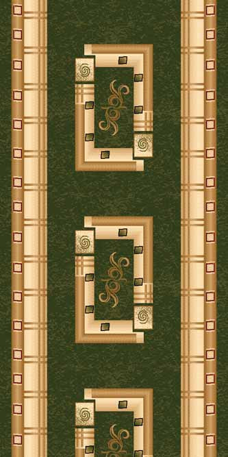 Ковровая дорожка DA VINCI 5263 GREEN Российский ковер DA VINCI фабрики Меринос 5263 GREEN Цена указана за 1 квадратный метр