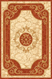 Прямоугольный ковер KAMEA carving D045 TERRA