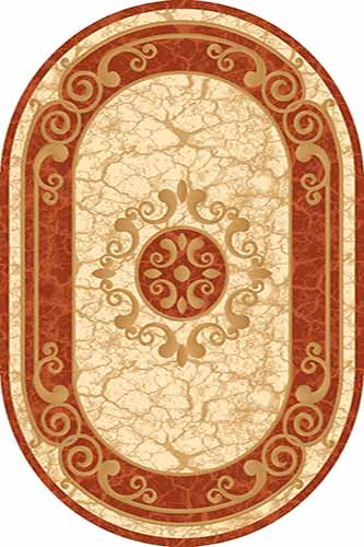 Овальный ковер KAMEA carving D045 TERRA Российский ковер Камея Карвинг фабрики Меринос D045 TERRA Цена указана за 1 квадратный метр