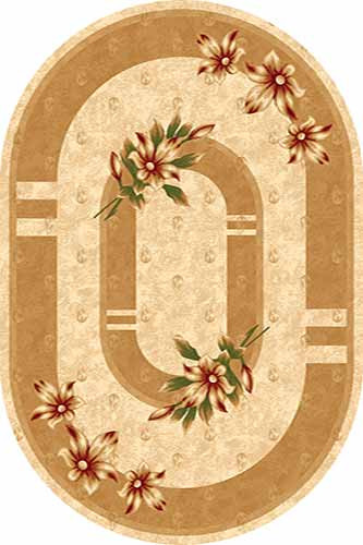 Овальный ковер KAMEA carving D048 BEIGE Российский ковер Камея Карвинг фабрики Меринос D048 BEIGE Цена указана за 1 квадратный метр