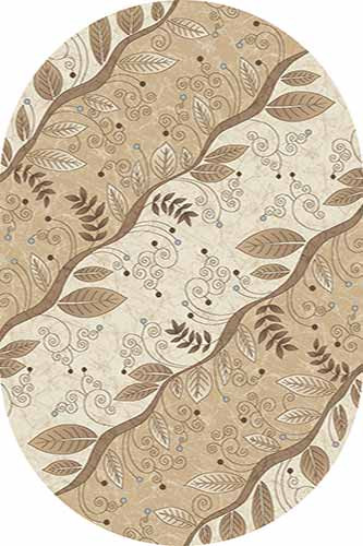 Овальный ковер MEGA carving D273 CREAM Российский ковер МЕГА КАРВИНГ фабрики Меринос D273 CREAM Цена указана за 1 квадратный метр
