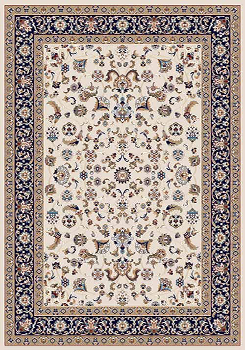 Прямоугольный ковер SHAHREZA D210 CREAM-NAVY-2 Российский ковер ШАХРЕЗА фабрики Меринос D210 CREAM-NAVY-2 Цена указана за 1 квадратный метр