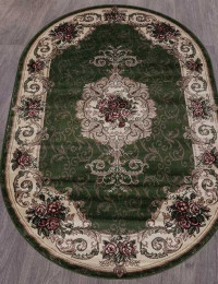 Ковёр COLIZEY-D467-GREEN-OVAL