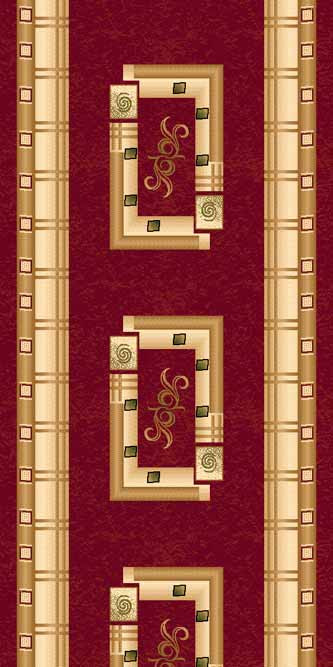 Ковровая дорожка DA VINCI 5263 RED Российский ковер DA VINCI фабрики Меринос 5263 RED Цена указана за 1 квадратный метр
