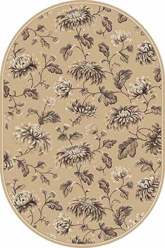 Овальный ковер VALENCIA DELUXE D253 BEIGE-BROWN Российский ковер ВАЛЕНСИЯ ДЕЛЮКС фабрики Меринос D253 BEIGE-BROWN Цена указана за 1 квадратный метр