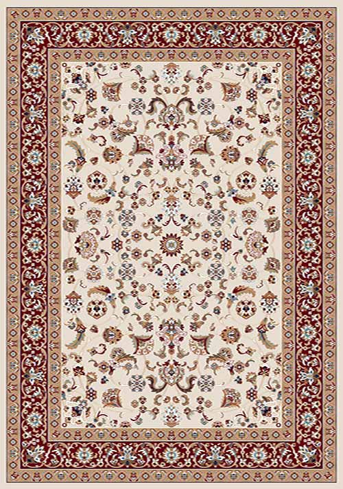 Прямоугольный ковер SHAHREZA D210 CREAM-RED-2 Российский ковер ШАХРЕЗА фабрики Меринос D210 CREAM-RED-2 Цена указана за 1 квадратный метр