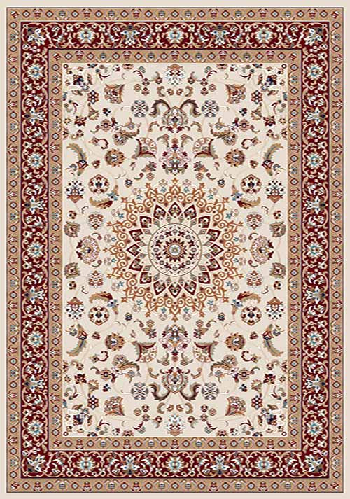 Прямоугольный ковер SHAHREZA D210 CREAM-RED Российский ковер ШАХРЕЗА фабрики Меринос D210 CREAM-RED Цена указана за 1 квадратный метр