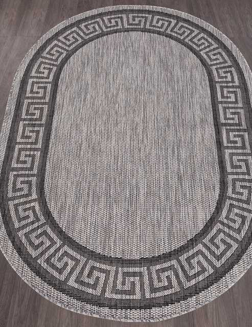 Ковёр VEGAS-S002-GRAY-BLACK-OVAL Российский Ковёр Циновка Вегас.
Цена указана за 1 кв/метр.
