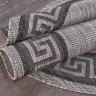 Ковёр VEGAS-S002-GRAY-BLACK-OVAL
