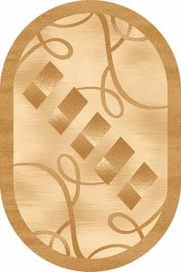 Овальный ковер KAMEA carving D054 BEIGE