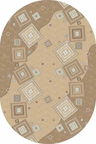 Овальный ковер MEGA carving D275 BEIGE Российский ковер МЕГА КАРВИНГ фабрики Меринос D275 BEIGE Цена указана за 1 квадратный метр