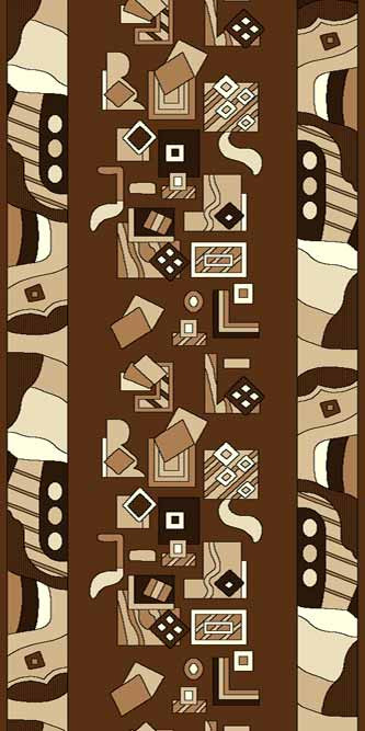 Ковровая дорожка SUNRISE FUL8 BROWN Российский ковер САНРАЙЗ фабрики Меринос FUL8 BROWN Цена указана за 1 квадратный метр