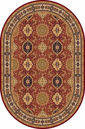 Овальный ковер IZMIR D101 RED Российский ковер Измир фабрики Меринос D101 RED Цена указана за 1 квадратный метр
