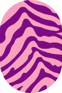 Овальный ковер COMFORT SHAGGY S604 PINK-PURPLE