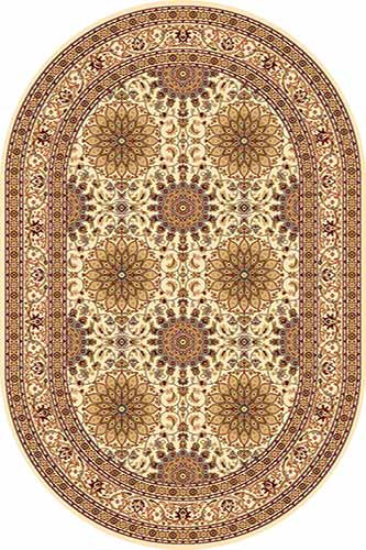 Овальный ковер IZMIR D132 CREAM Российский ковер Измир фабрики Меринос D132 CREAM Цена указана за 1 квадратный метр