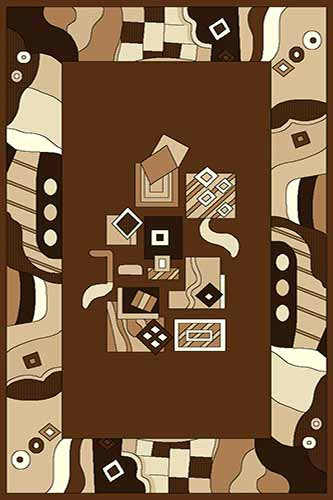 Прямоугольный ковер SUNRISE FUL8 BROWN Российский ковер САНРАЙЗ фабрики Меринос FUL8 BROWN Цена указана за 1 квадратный метр