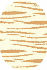 Овальный ковер SHAGGY ULTRA S608 CREAM-D.BEIGE