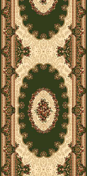 Ковровая дорожка DA VINCI 5440 GREEN Российский ковер DA VINCI фабрики Меринос 5440 GREEN Цена указана за 1 квадратный метр