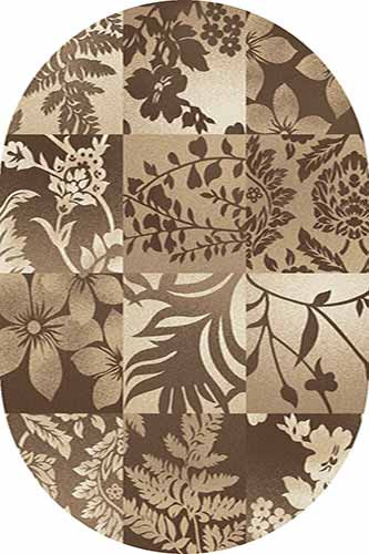 Овальный ковер MEGA carving D279 BROWN Российский ковер МЕГА КАРВИНГ фабрики Меринос D279 BROWN Цена указана за 1 квадратный метр