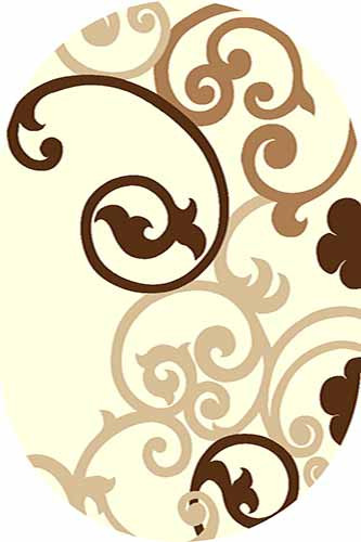 Овальный ковер SUNRISE V805 L.CREAM Российский ковер САНРАЙЗ фабрики Меринос V805 L.CREAM Цена указана за 1 квадратный метр