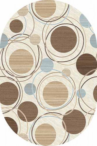 Овальный ковер VALENCIA DELUXE D301 CREAM-BROWN