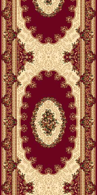 Ковровая дорожка DA VINCI 5440 RED Российский ковер DA VINCI фабрики Меринос 5440 RED Цена указана за 1 квадратный метр
