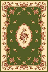 Прямоугольный ковер KAMEA carving D093 GREEN