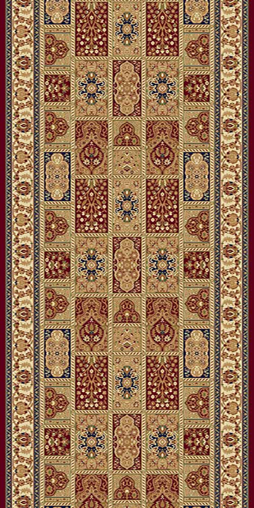 Ковровая дорожка BUHARA 3787 RED Российский ковер БУХАРА фабрики Меринос 3787 RED Цена указана за 1 квадратный метр