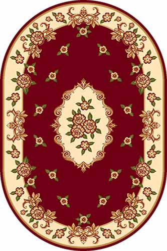 Овальный ковер KAMEA carving D093 RED Российский ковер Камея Карвинг фабрики Меринос D093 RED Цена указана за 1 квадратный метр