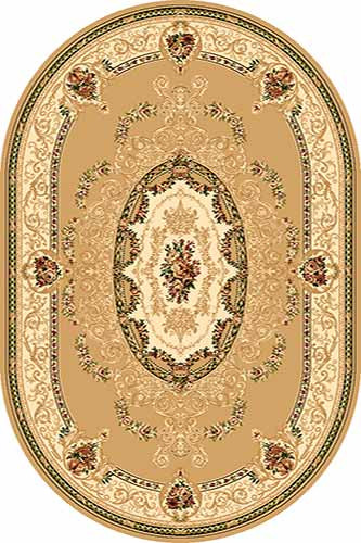 Овальный ковер OLYMPOS D058 BEIGE Российский ковер ОЛИМПОС фабрики Меринос D058 BEIGE Цена указана за 1 квадратный метр