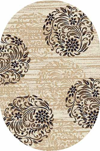 Овальный ковер VALENCIA DELUXE D303 CREAM-BROWN Российский ковер ВАЛЕНСИЯ ДЕЛЮКС фабрики Меринос D303 CREAM-BROWN Цена указана за 1 квадратный метр