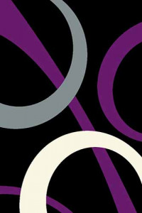 Прямоугольный ковер SUNRISE V810 BLACK-VIOLET