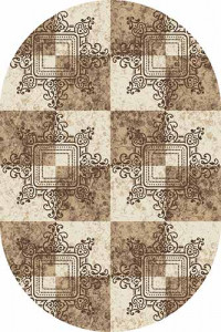 Овальный ковер VALENCIA DELUXE D304 CREAM-BROWN