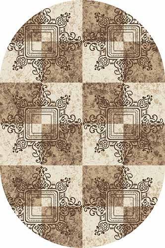 Овальный ковер VALENCIA DELUXE D304 CREAM-BROWN Российский ковер ВАЛЕНСИЯ ДЕЛЮКС фабрики Меринос D304 CREAM-BROWN Цена указана за 1 квадратный метр