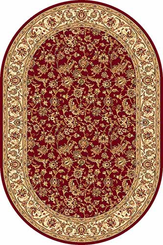 Овальный ковер IZMIR D155 RED Российский ковер Измир фабрики Меринос D155 RED Цена указана за 1 квадратный метр