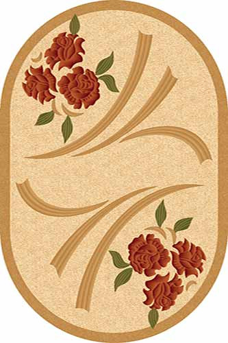 Овальный ковер KAMEA carving D098 YELLOW Российский ковер Камея Карвинг фабрики Меринос D098 YELLOW Цена указана за 1 квадратный метр