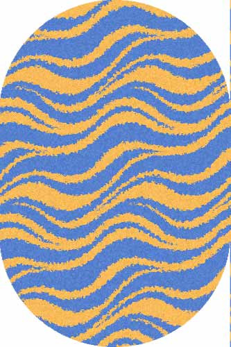 Овальный ковер SHAGGY ULTRA S609 BLUE-YELLOW-OVAL Российский ковер ШАГГИ УЛЬТРА фабрики Меринос S609 BLUE-YELLOW-OVAL Цена указана за 1 квадратный метр