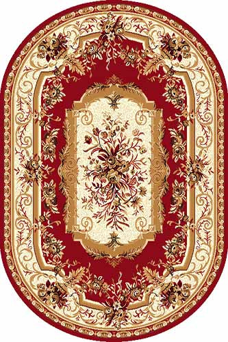 Овальный ковер LAGUNA 5439 RED Российский ковер ЛАГУНА фабрики Меринос 5439 RED Цена указана за 1 квадратный метр