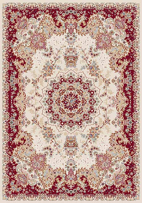 Прямоугольный ковер SHAHREZA D211 CREAM-RED Российский ковер ШАХРЕЗА фабрики Меринос D211 CREAM-RED Цена указана за 1 квадратный метр