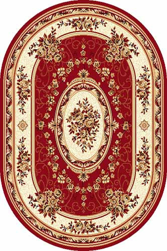 Овальный ковер LAGUNA 5444 RED Российский ковер ЛАГУНА фабрики Меринос 5444 RED Цена указана за 1 квадратный метр