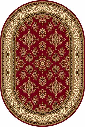 Овальный ковер OLYMPOS D064 RED Российский ковер ОЛИМПОС фабрики Меринос D064 RED Цена указана за 1 квадратный метр