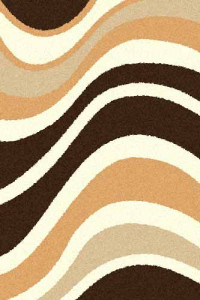 Прямоугольный ковер COMFORT SHAGGY S607 BEIGE-BROWN