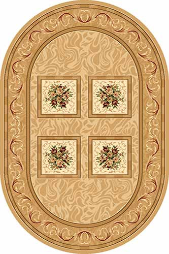 Овальный ковер OLYMPOS D065 BEIGE Российский ковер ОЛИМПОС фабрики Меринос D065 BEIGE Цена указана за 1 квадратный метр