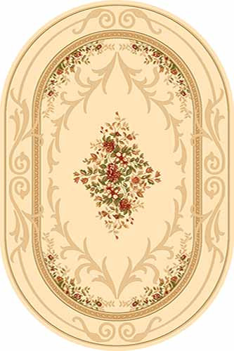 Овальный ковер KAMEA carving D142 CREAM Российский ковер Камея Карвинг фабрики Меринос D142 CREAM Цена указана за 1 квадратный метр