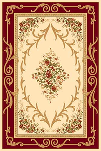 Прямоугольный ковер KAMEA carving D142 CREAM-RED Российский ковер Камея Карвинг фабрики Меринос D142 CREAM-RED Цена указана за 1 квадратный метр
